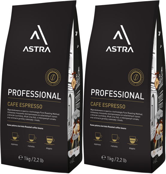 2x Kawa ziarnista Astra Professional Espresso, 1kg