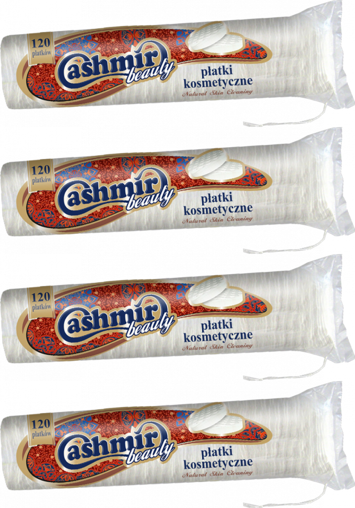 4x Płatki kosmetyczne Cashmir, 120 sztuk