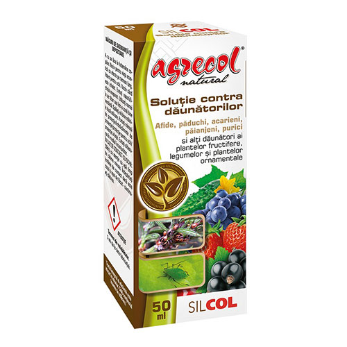 1 pac, Soluţie Bio Silcol împotriva dăunătorilor - : Mod de ambalare: 50 ml