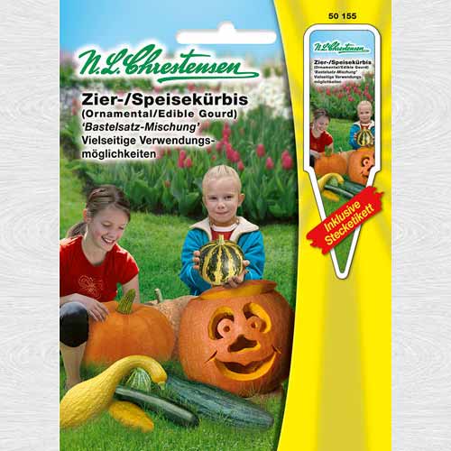 1 pac, Dovlecel ornamental Bastelatsz, amestec - Semințe: Mod de ambalare: 1 pac