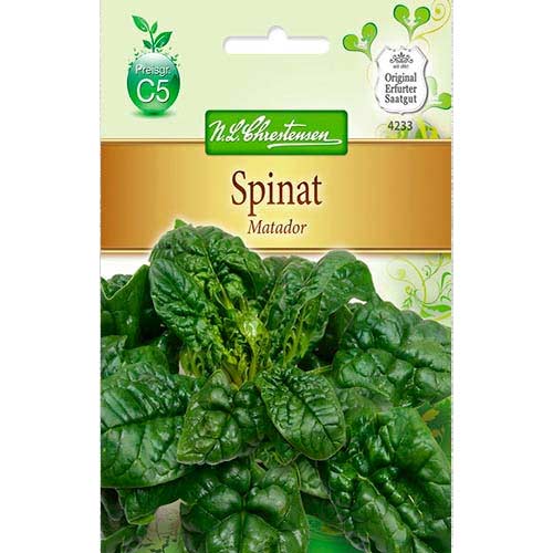 1 pac, Spanac Matador, pachet dublu Chrestensen - Semințe: Mod de ambalare: 1 pac