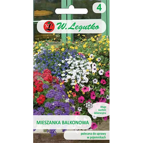 1 pac, Flori pentru balcon, mix multicolor 2 - Semințe: Mod de ambalare: 1.5 g