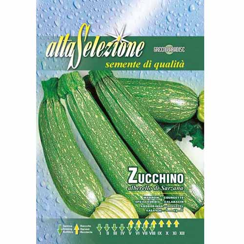 1 pac, Dovlecel zucchini Albarello di Sarzana - Semințe: Mod de ambalare: 8 g