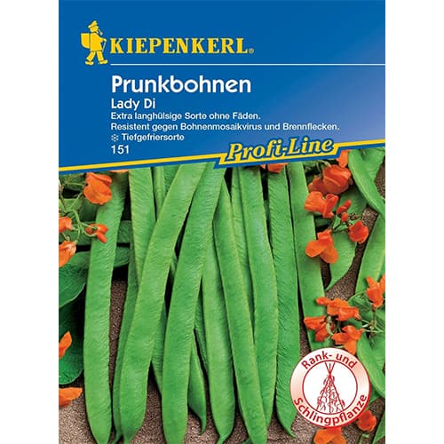 1 pac, Fasole decorativă Lady Di - Semințe: Mod de ambalare: 1 pac