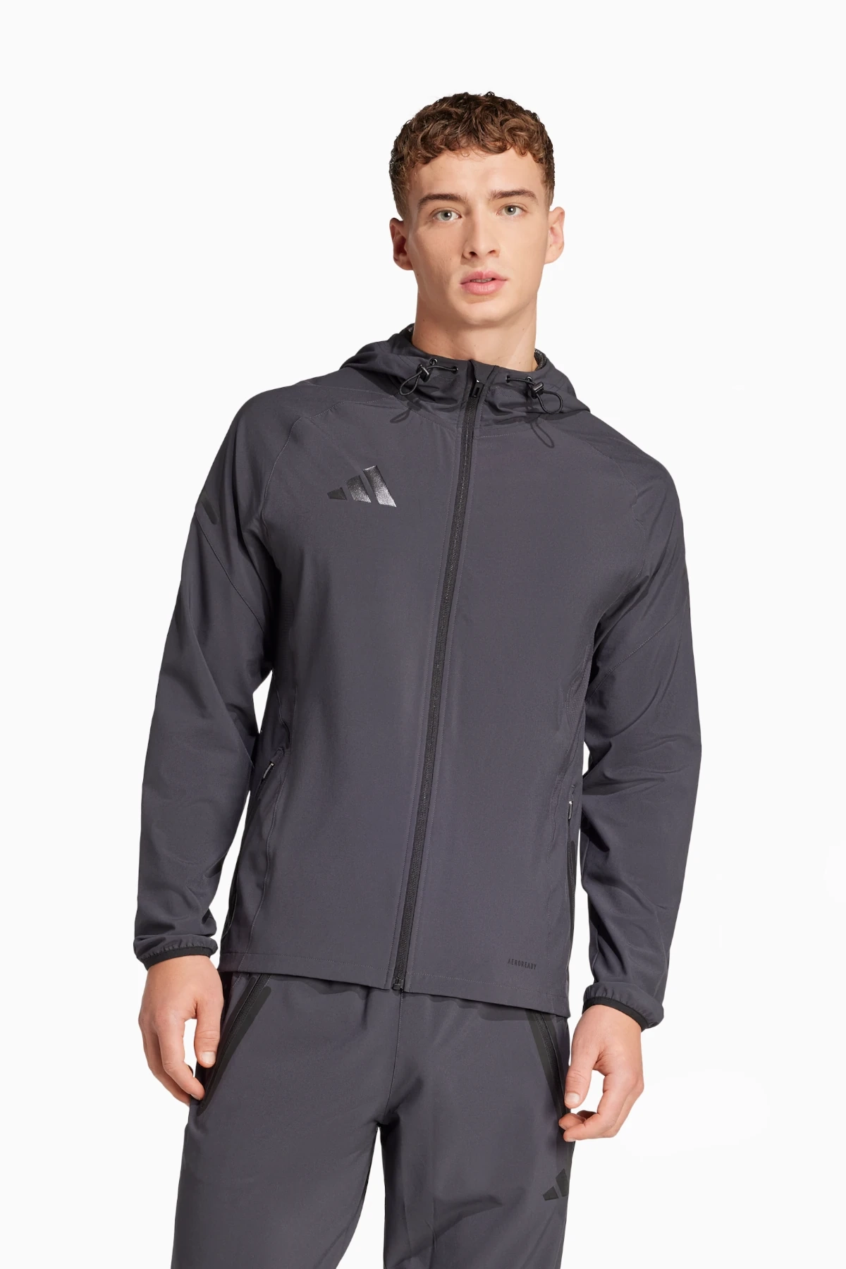 Bluza z kapturem adidas Pro Vis Tech Travel - Szary