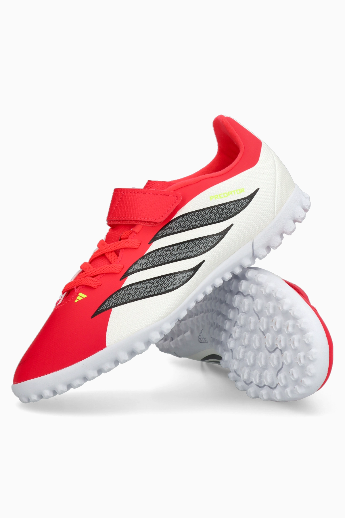 Turfy adidas Predator Club Hook-and-Loop TF Junior - Czerwony