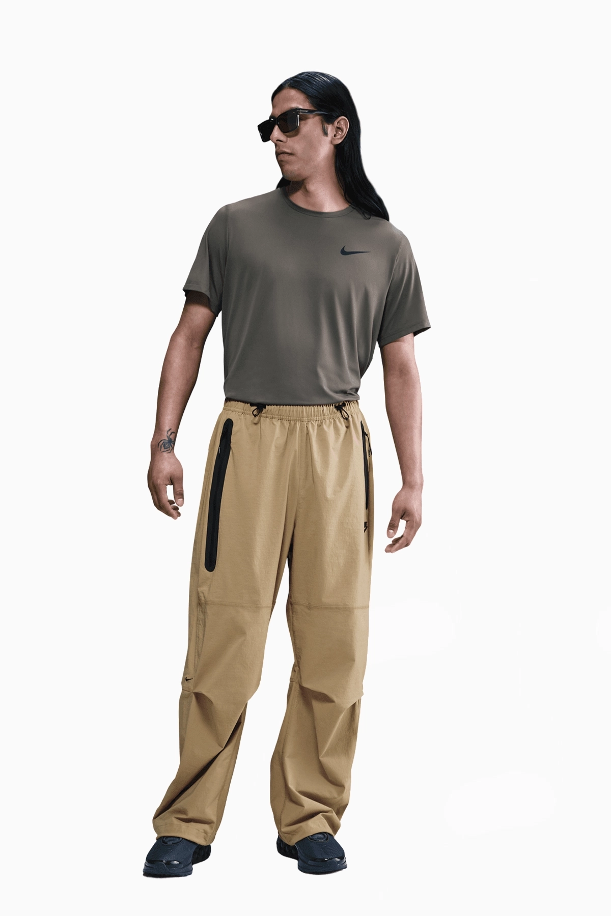 Spodnie Nike Tech - Brązowy