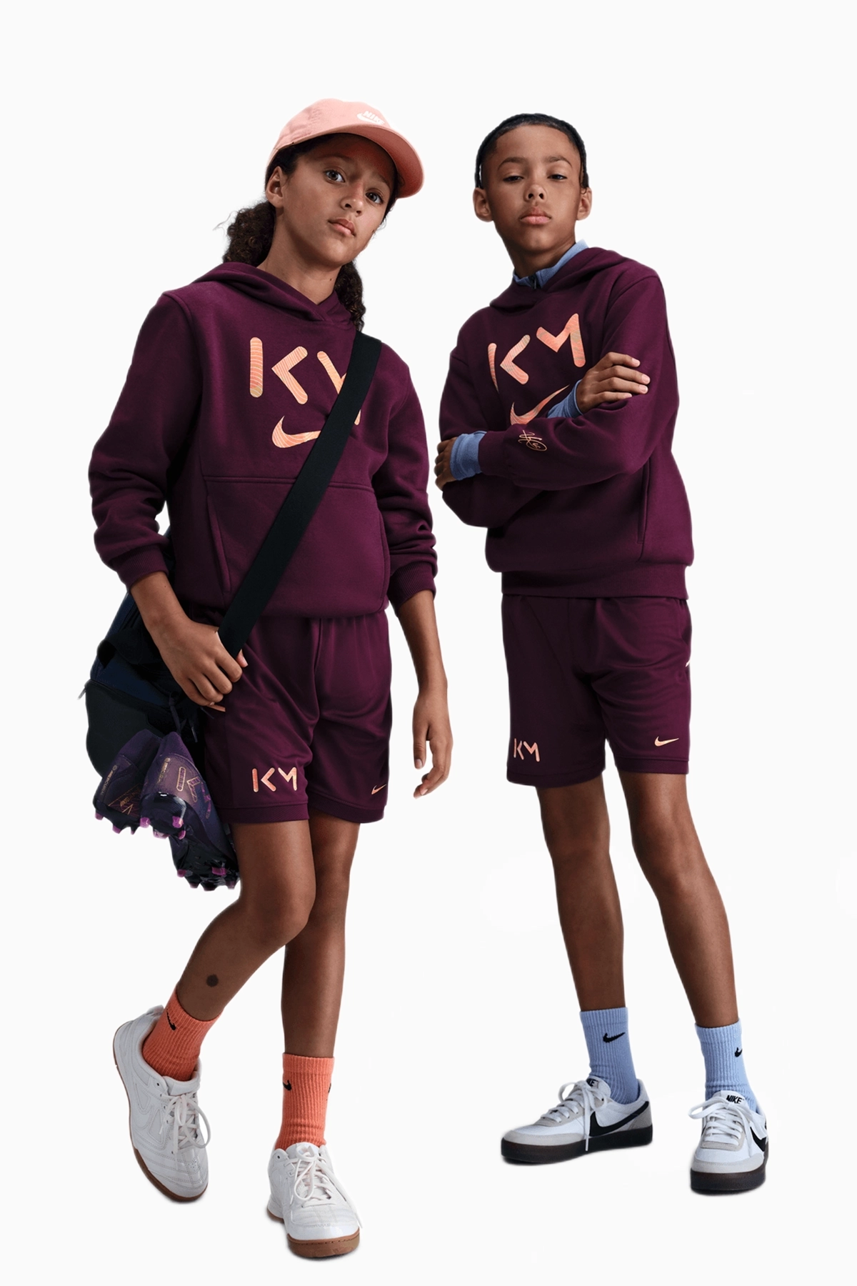 Spodenki Nike Kylian Mbappé Academy Junior - Bordowy