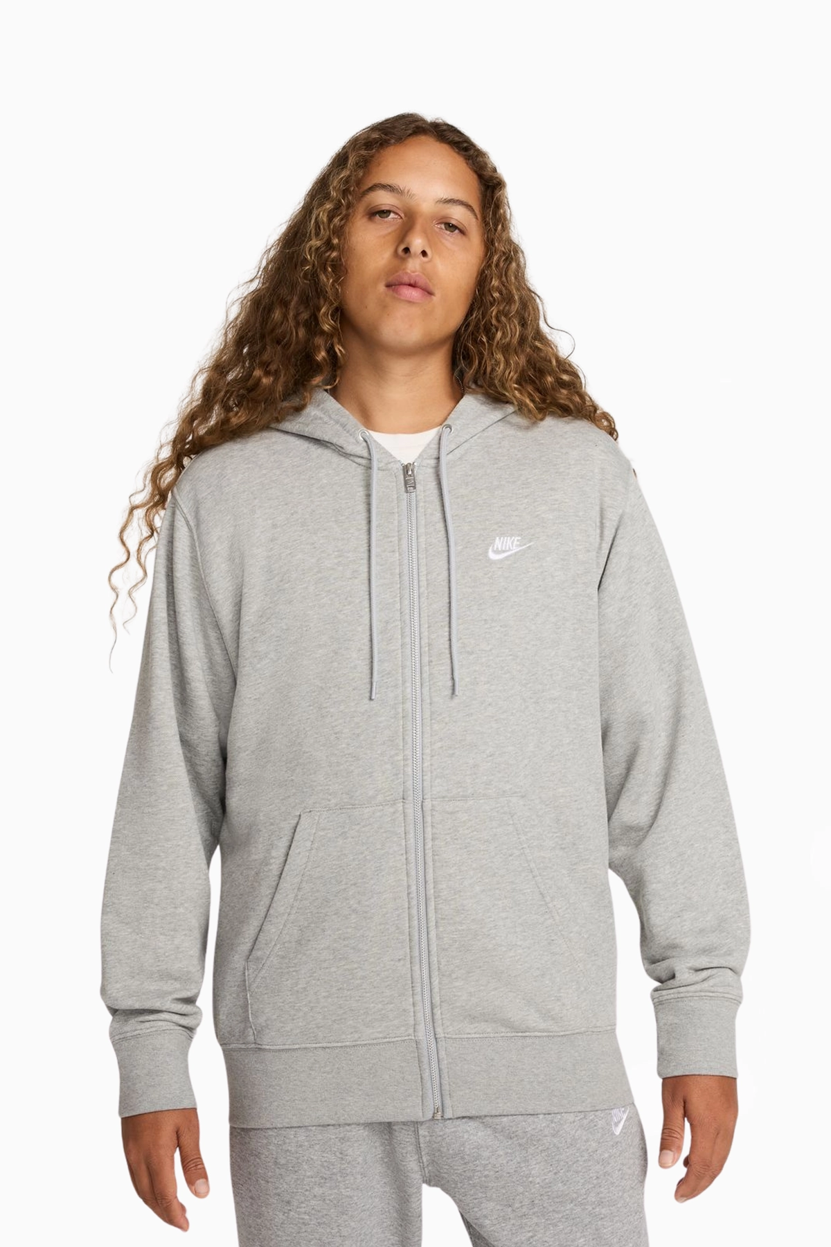 Bluza z kapturem Nike Futura Club Full-Zip - Szary