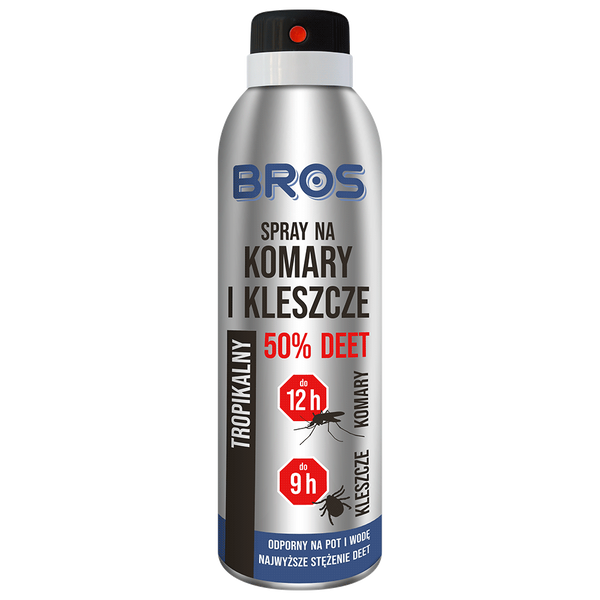 Spray na komary i kleszcze 50% DEET 90ml BROS