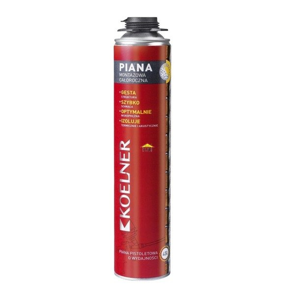 Poliuretanowa piana pistoletowa całoroczna 750ML