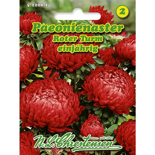 1 szt, Paeonienaster Roter Turm - Samen: Ilość w opakowaniu: 1 Stück