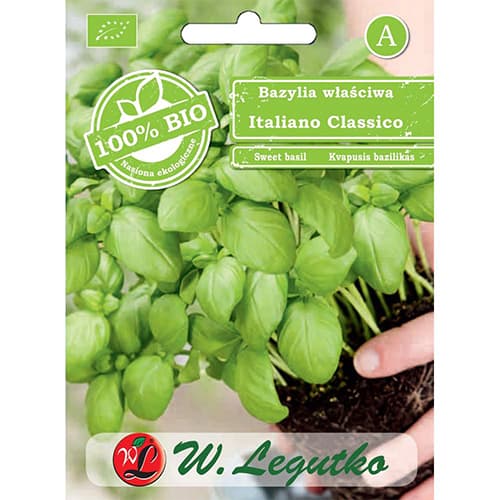 1 szt, Basilikum Italiano Classico - Samen: Ilość w opakowaniu: 0.5 g