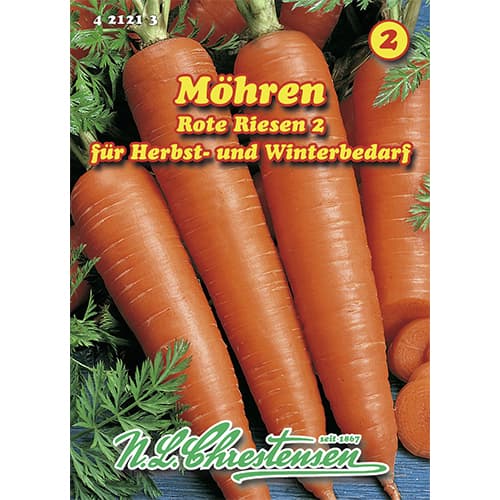 1 szt, Speisemöhre Rote Riesen 2 - Samen: Ilość w opakowaniu: 1 Stück