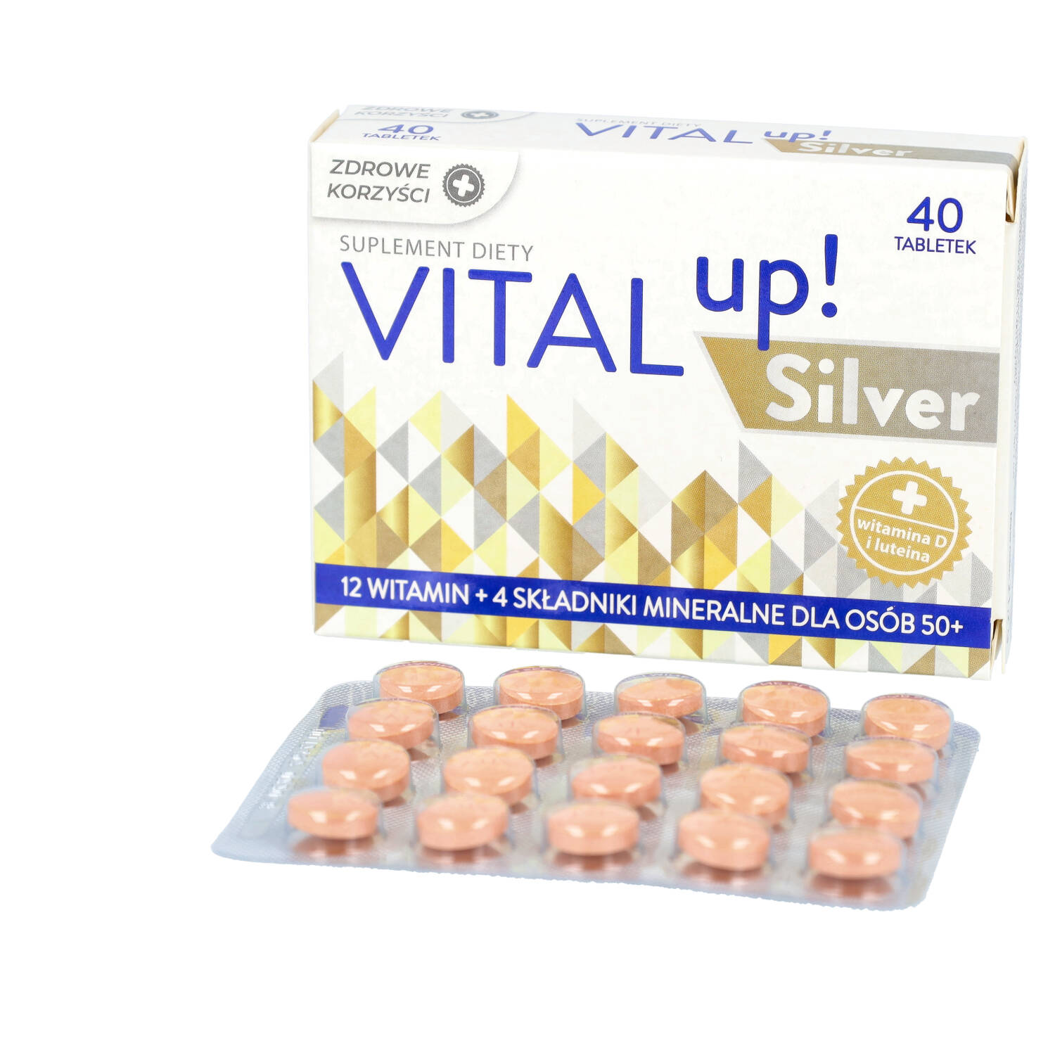 Zdrowe korzyści vitalup! silver, 40 tabletek