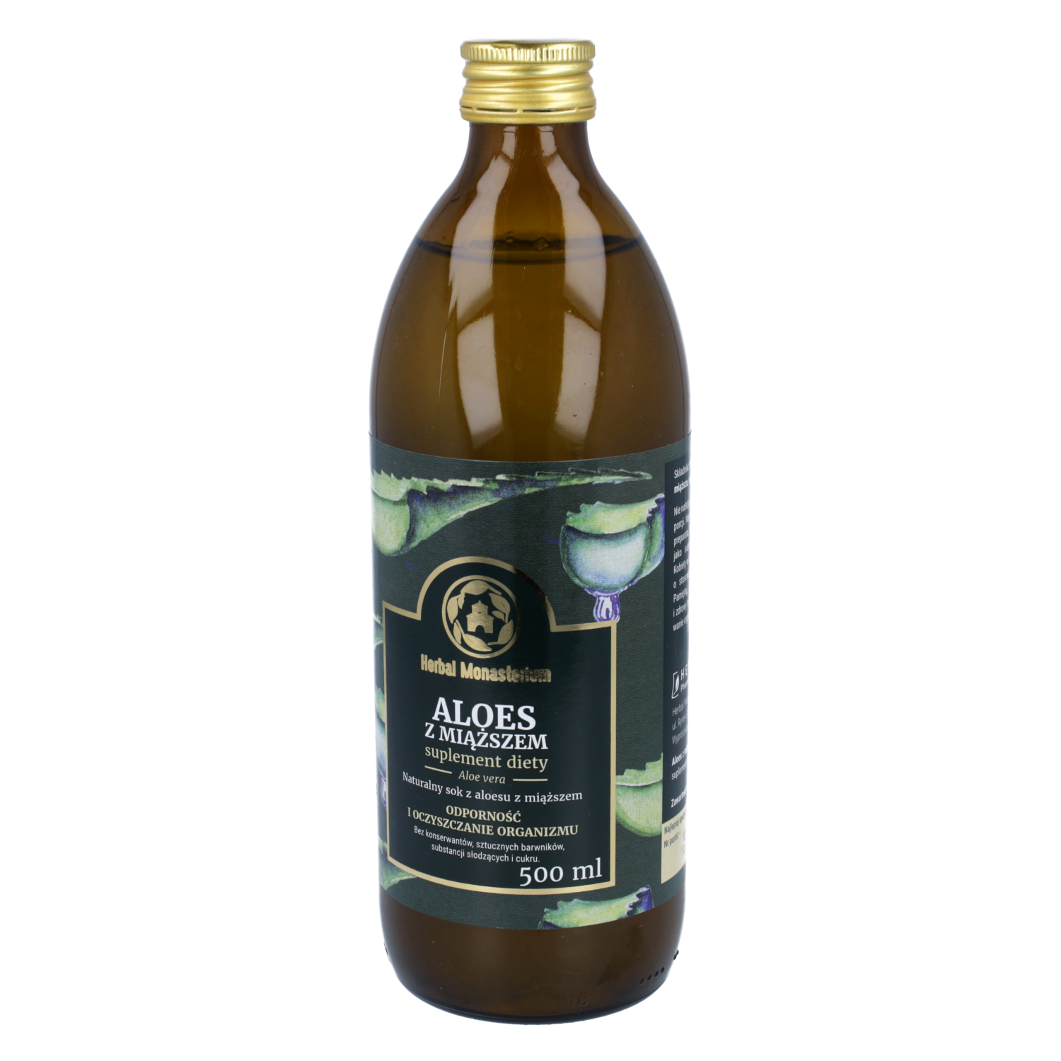 Herbal monasterium sok z aloesu z miąższem, 500 ml