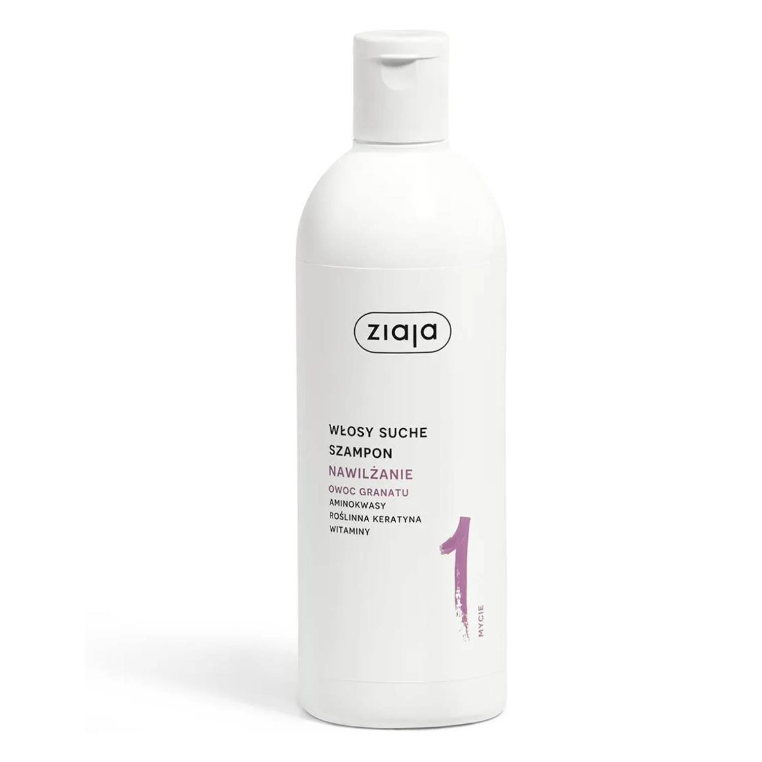 Ziaja nawilżanie - owoc granatu, szampon, 400 ml