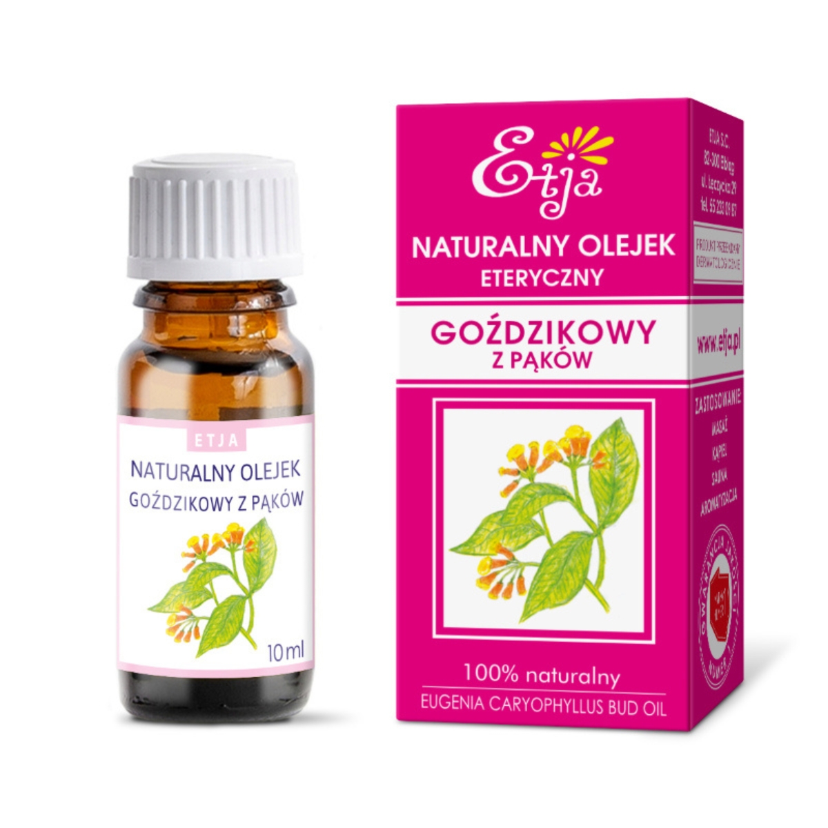 Etja - naturalny olejek eteryczny, goździkowy, 10 ml