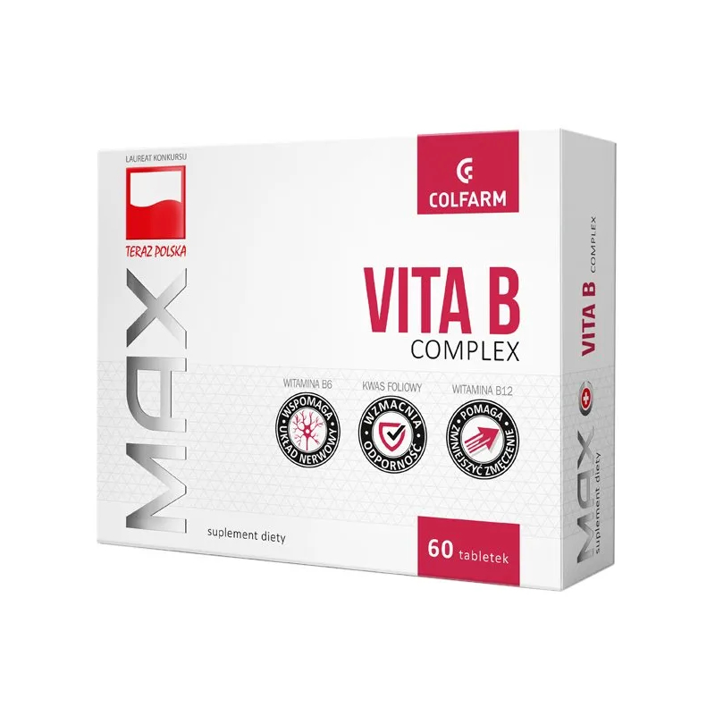 Max vita b complex, 60 tabletek