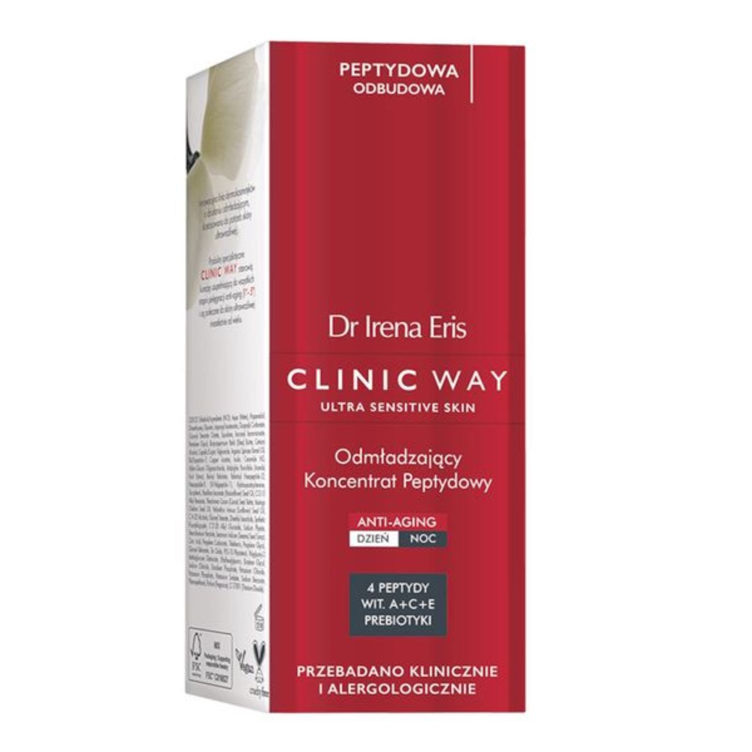 Dr irena eris clinic way - odmładzający koncentrat peptydowy, 30 ml