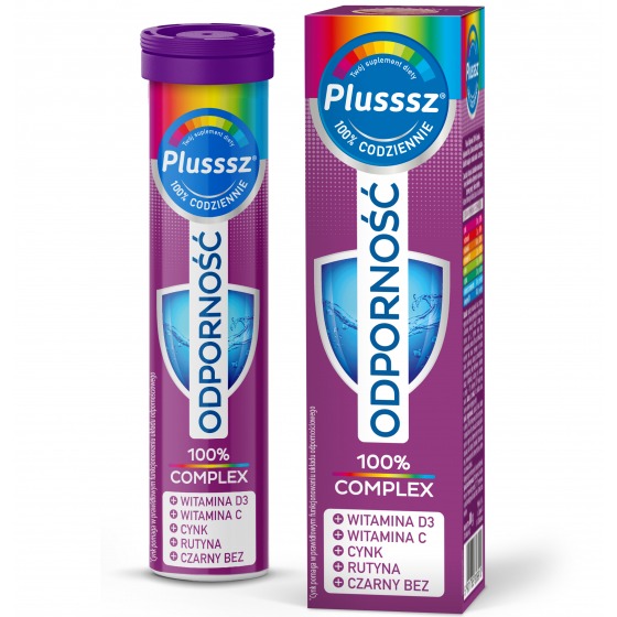 Plusssz 100% odporność complex, 20 tabletek musujących