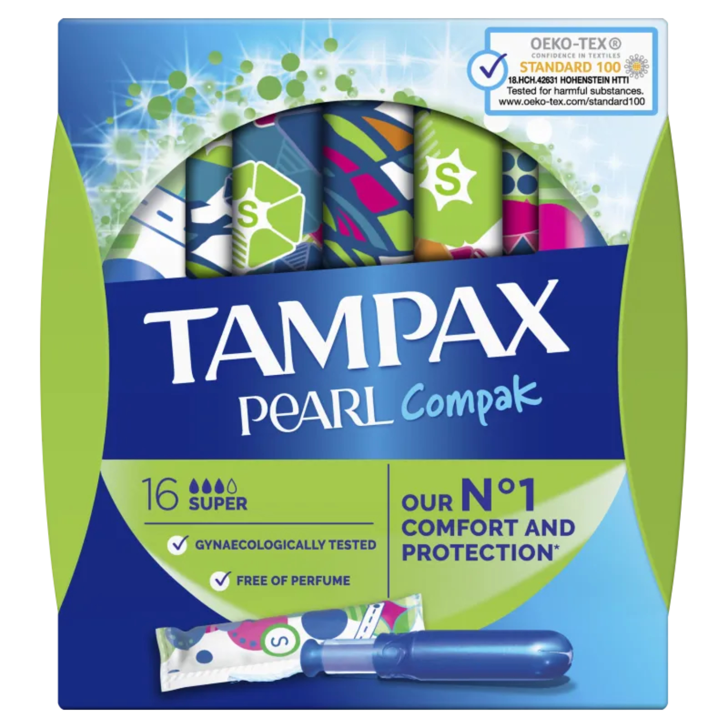 Tampax - compak super, tampony z aplikatorem, 16 sztuk