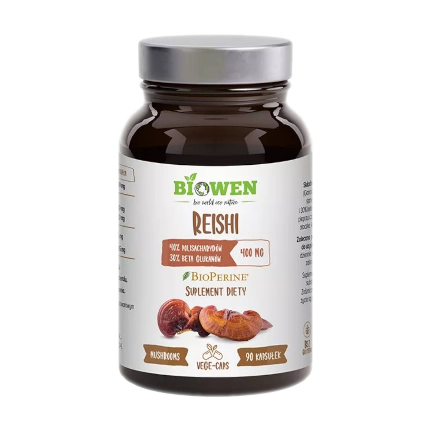 Biowen reishi 400 mg, 90 kapsułek