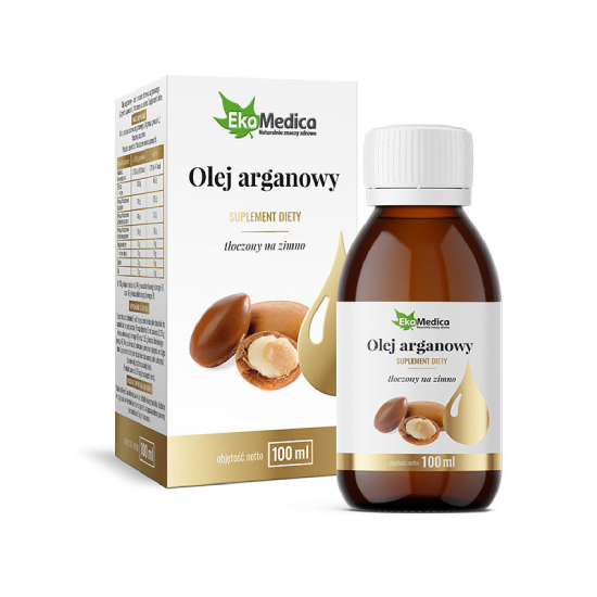 Ekamedica - olej arganowy tłoczony na zimno, 100 ml (data ważności: 30.06.2026)