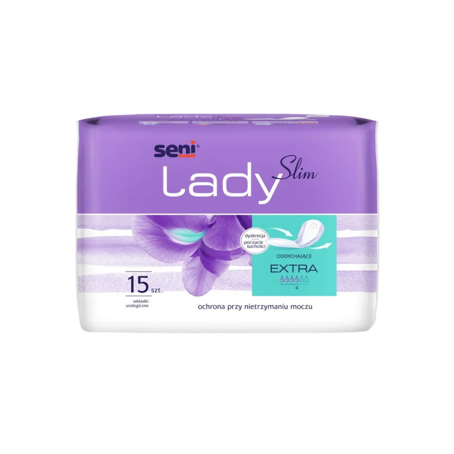 Seni lady slim extra - wkładki urologiczne, 15 sztuk