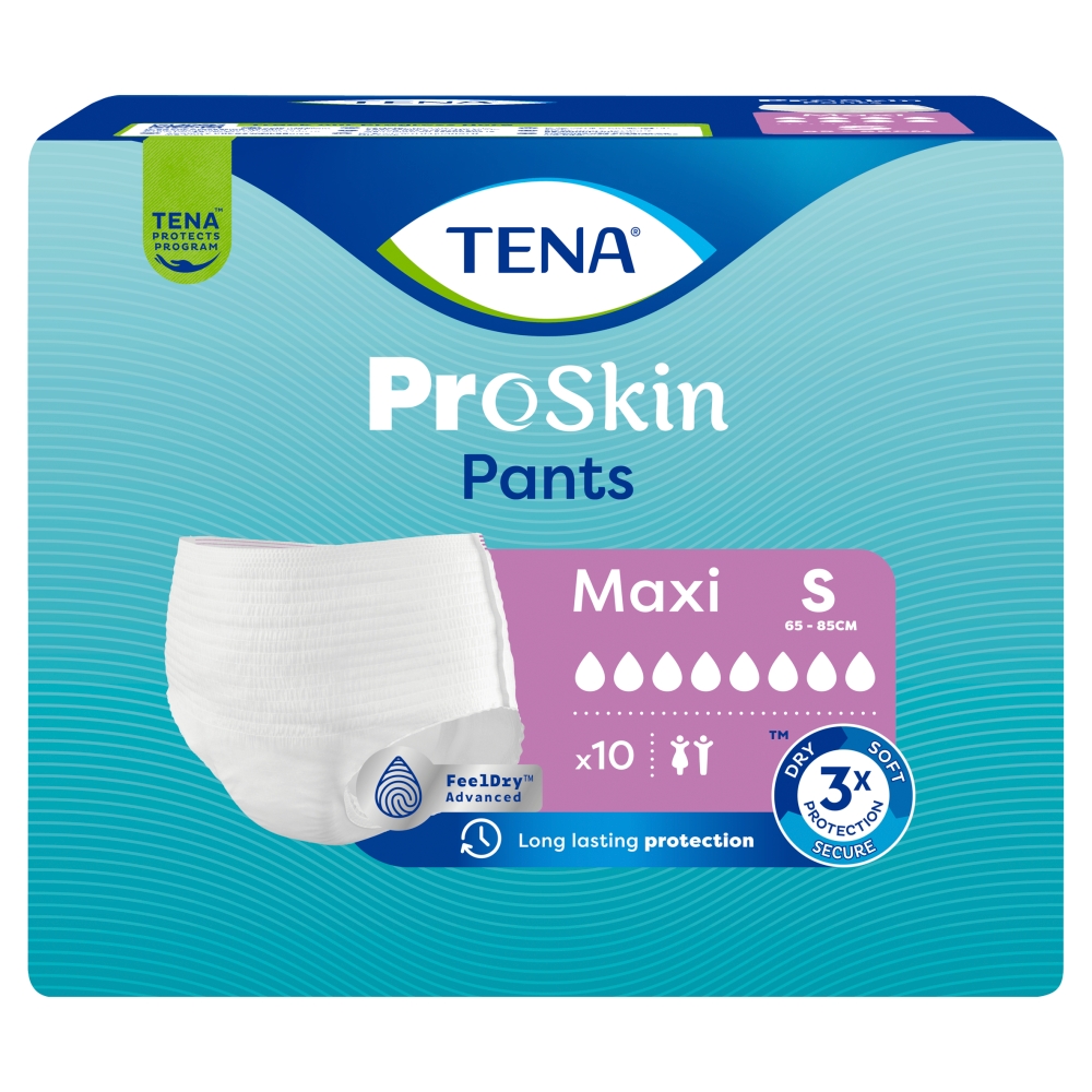 Tena pants proskin maxi - majtki chłonne, rozmiar s, 10 sztuk