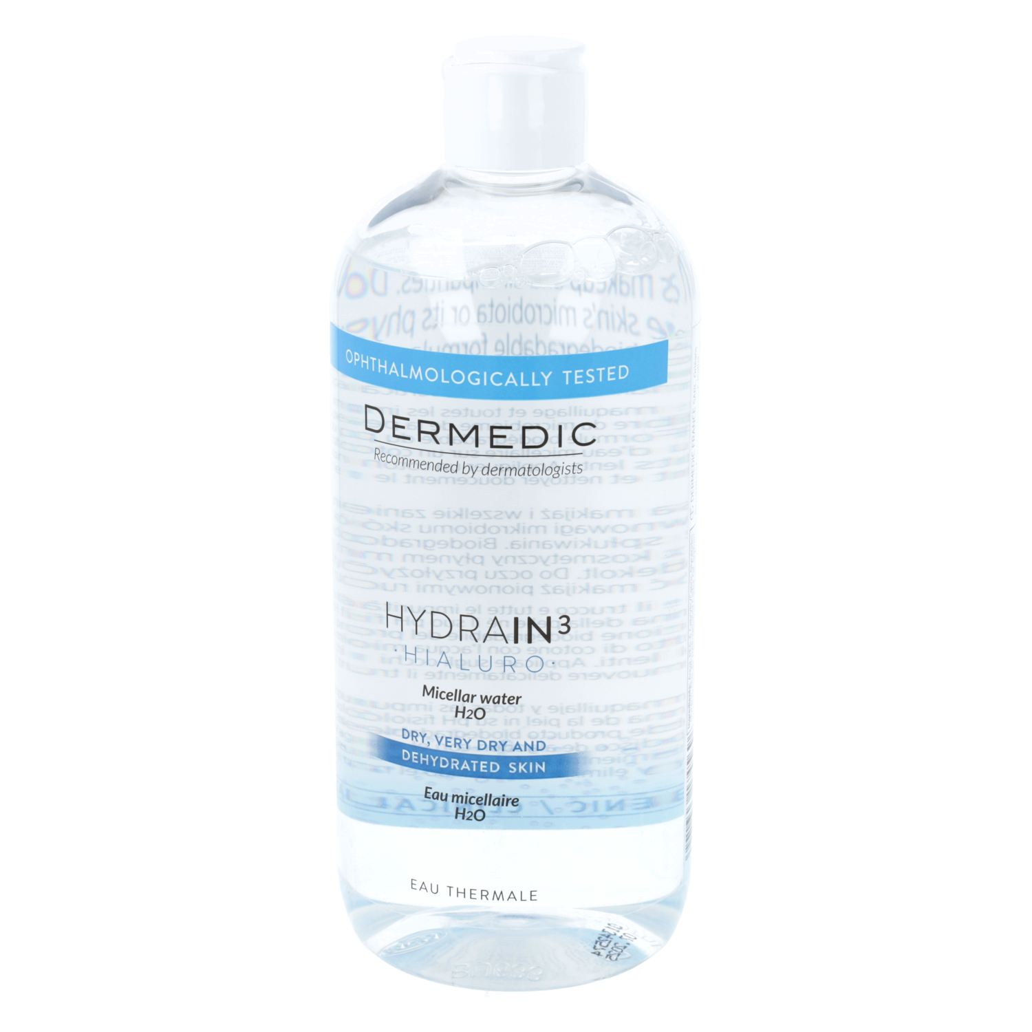 Dermedic hydrain 3 hialuro - płyn micelarny h2o, 500 ml