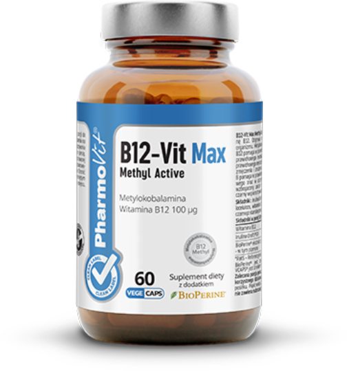 Pharmovit witamina b12 max methyl active, 60 kapsułek vege