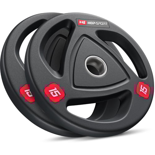 Ensemble de disques de musculation olympiques 30 kg 2 x 15 kg