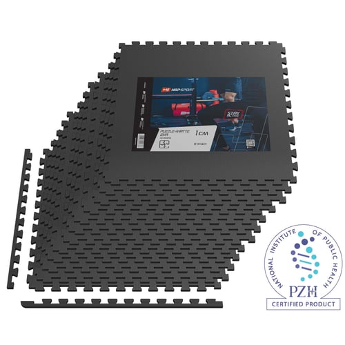 Podložka puzzle EVA 1cm - 12 ks černá