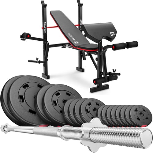 Sada Premium 59kg s lavicou HS-1055