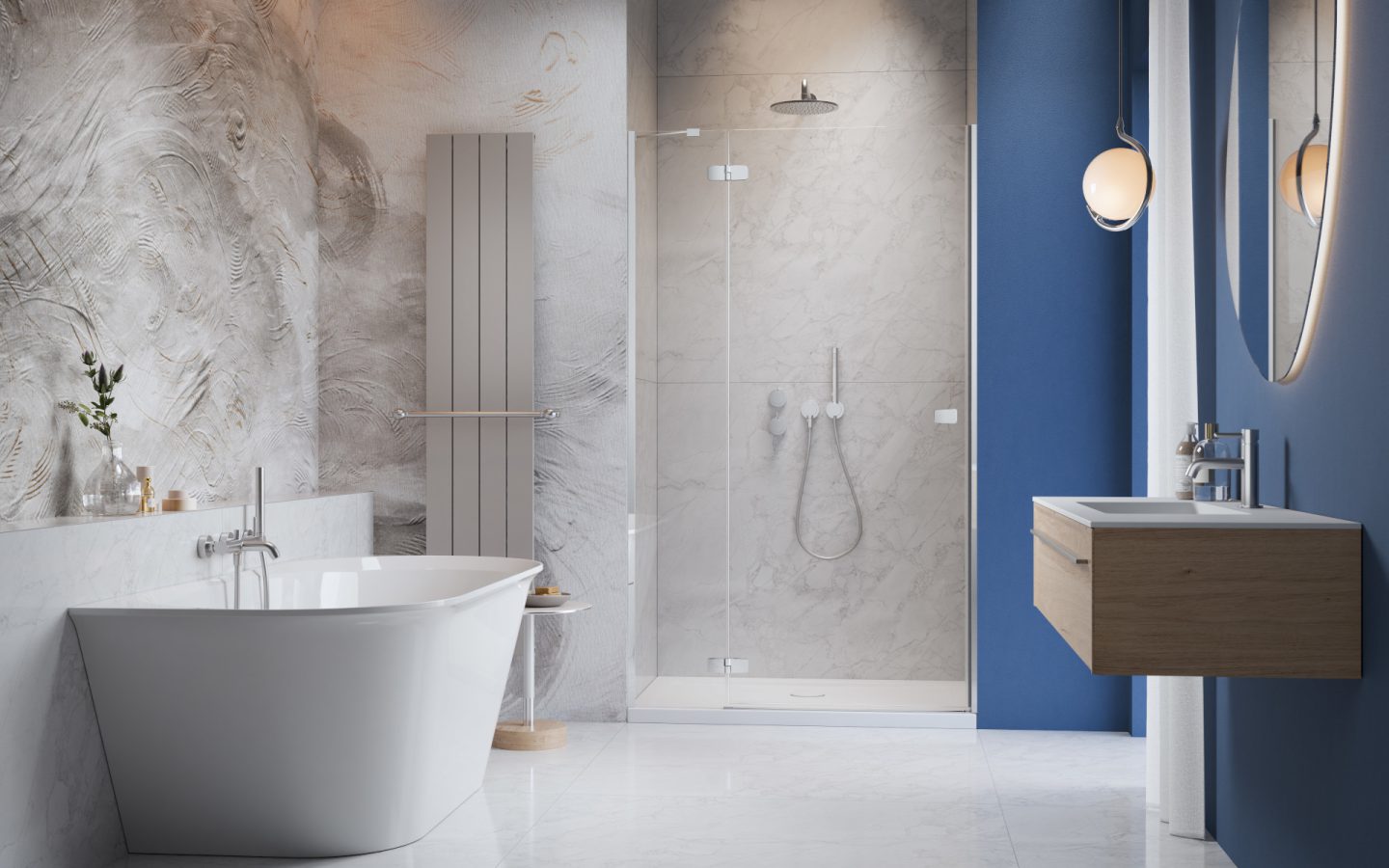 Radaway Fuenta Chrome DWJ drzwi prysznicowe 110 cm uchylne chrom połysk/szkło przezroczyste 1384015-01-01L