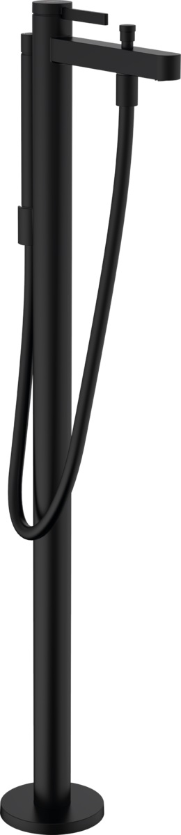 Hansgrohe Finoris bateria wannowo-prysznicowa wolnostojąca czarny mat 76445670