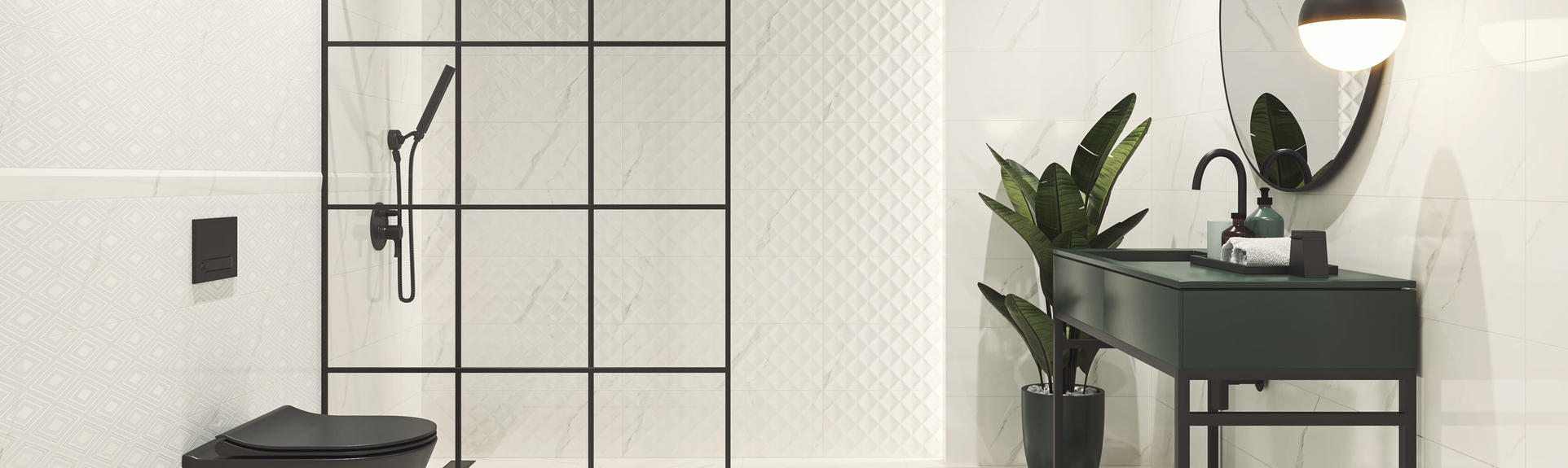 Paradyż Livia dekor ścienny 25x75 cm inserto biały