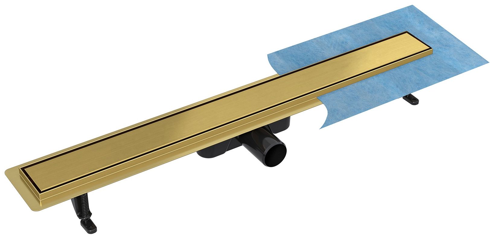 Besco Virgo Gold Duo odpływ prysznicowy 80 cm złoty OL-80-VG