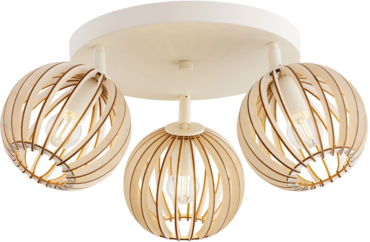 Argon Parula lampa podsufitowa 3x7W jasny brąz/beż 6263