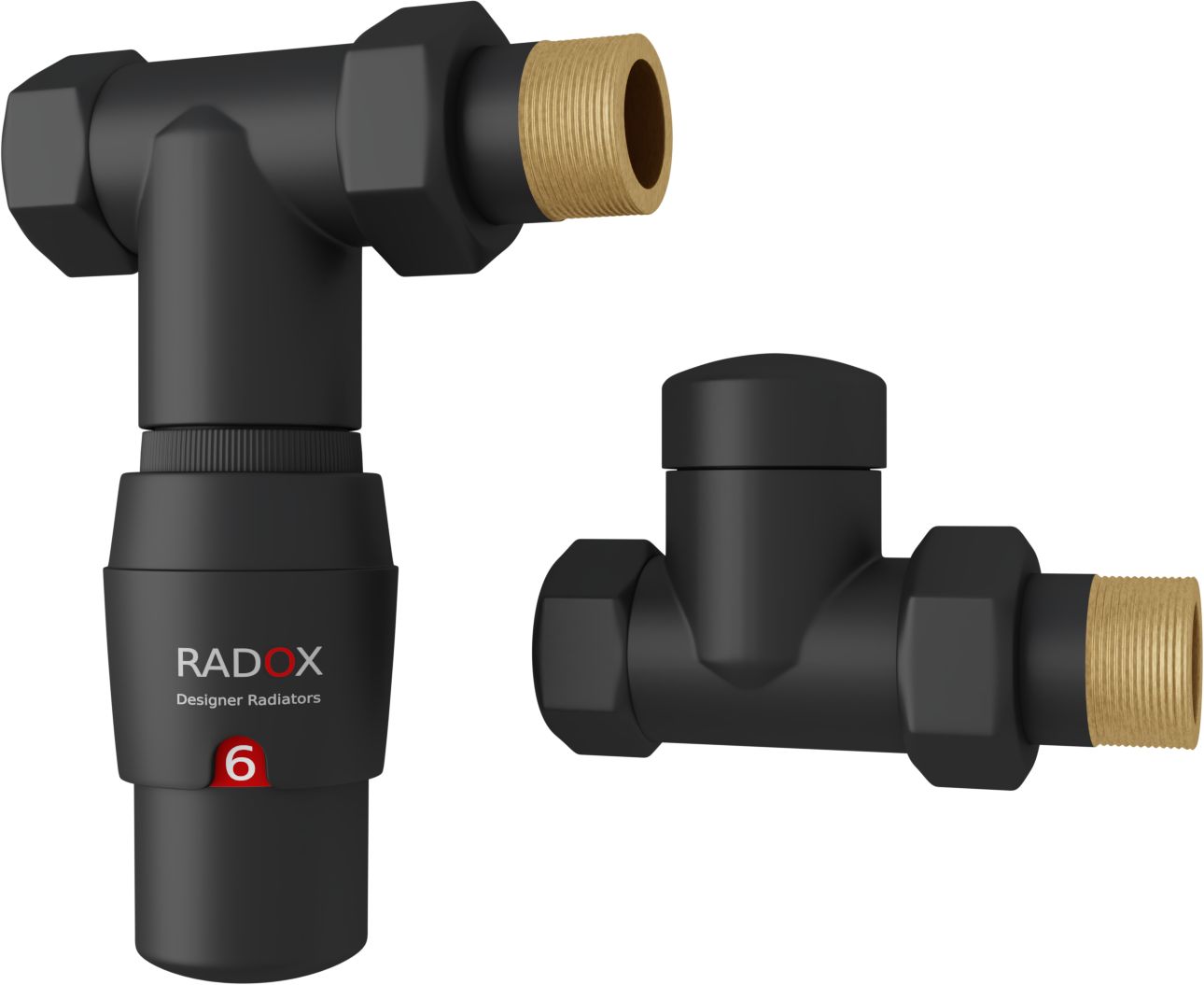 Radox RX122 zestaw termostatyczny prosty czarny matowy VT-RX-122.9005M.P