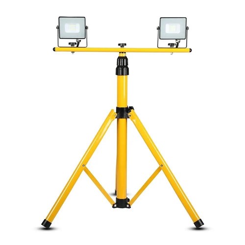 V-TAC statyw trójnóg podwójny do projektorów żółty 9104