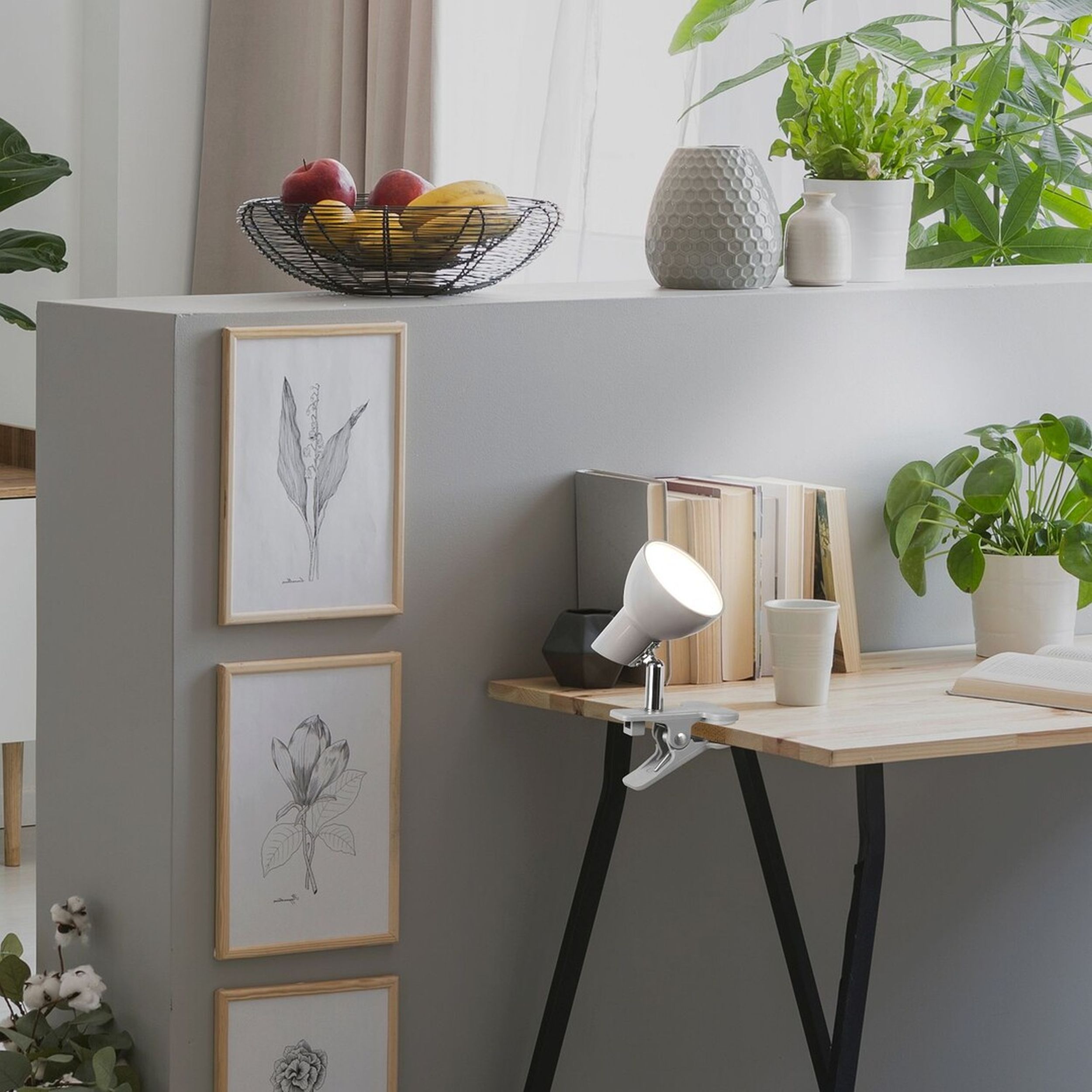 Rabalux Noah lampa biurkowa 1x5W LED szary 1480