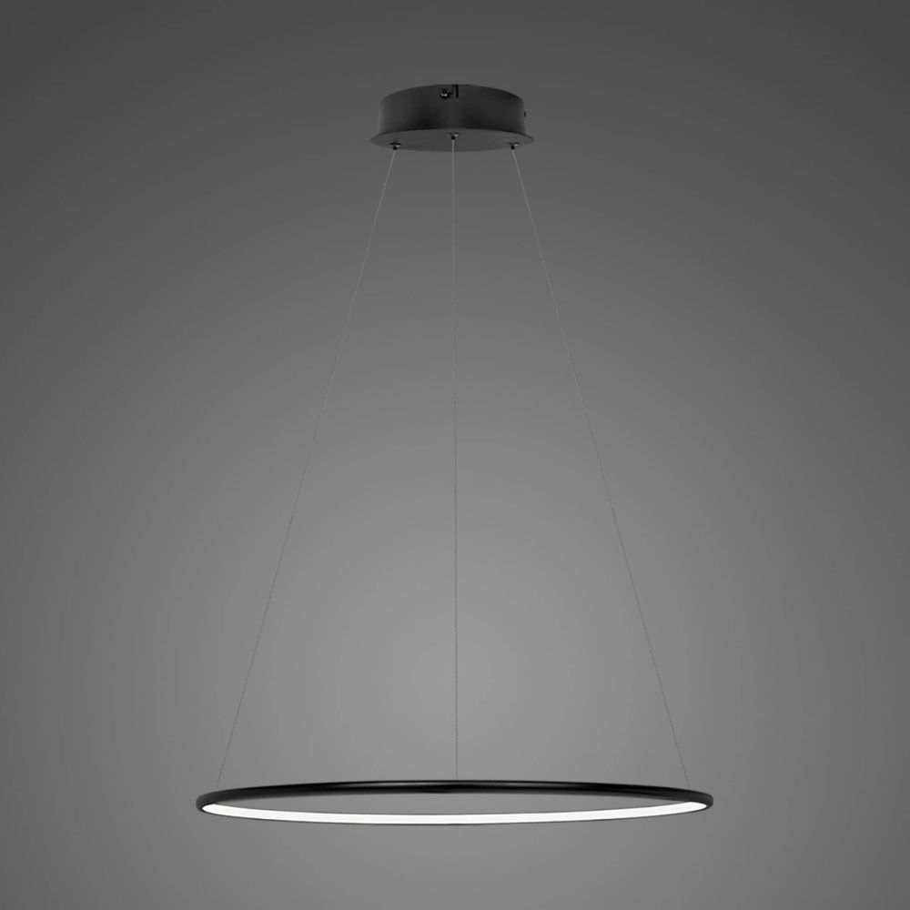 Altavola Design Ledowe Okręgi lampa wisząca ściemnialna 15W LED czarny LA073/P_40_in_4k_black_dimm
