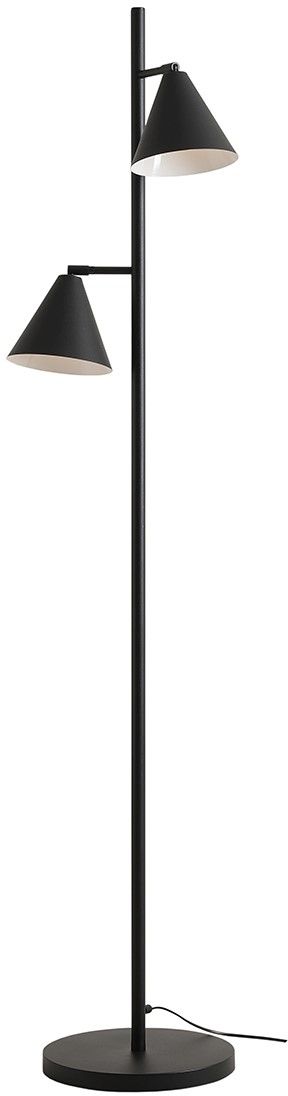 Aldex Form lampa stojąca 2x15 W czarna 1108A1_2