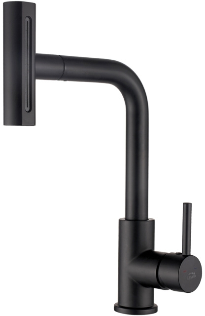 Laveo Rotaro bateria kuchenna stojąca czarna BLR769D