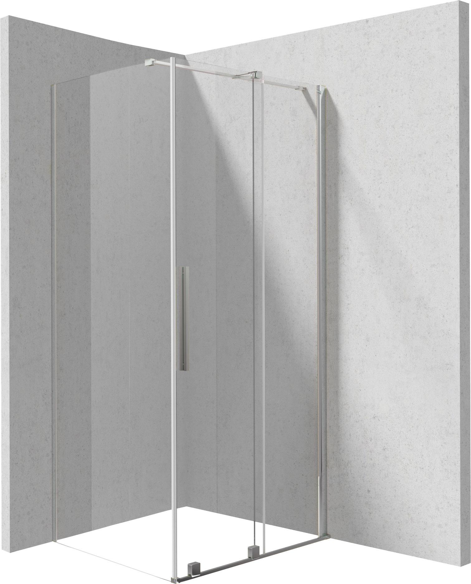 Deante Prizma kabina prysznicowa 140x70 cm prostokątna chrom połysk/szkło przezroczyste KPN0P14S07