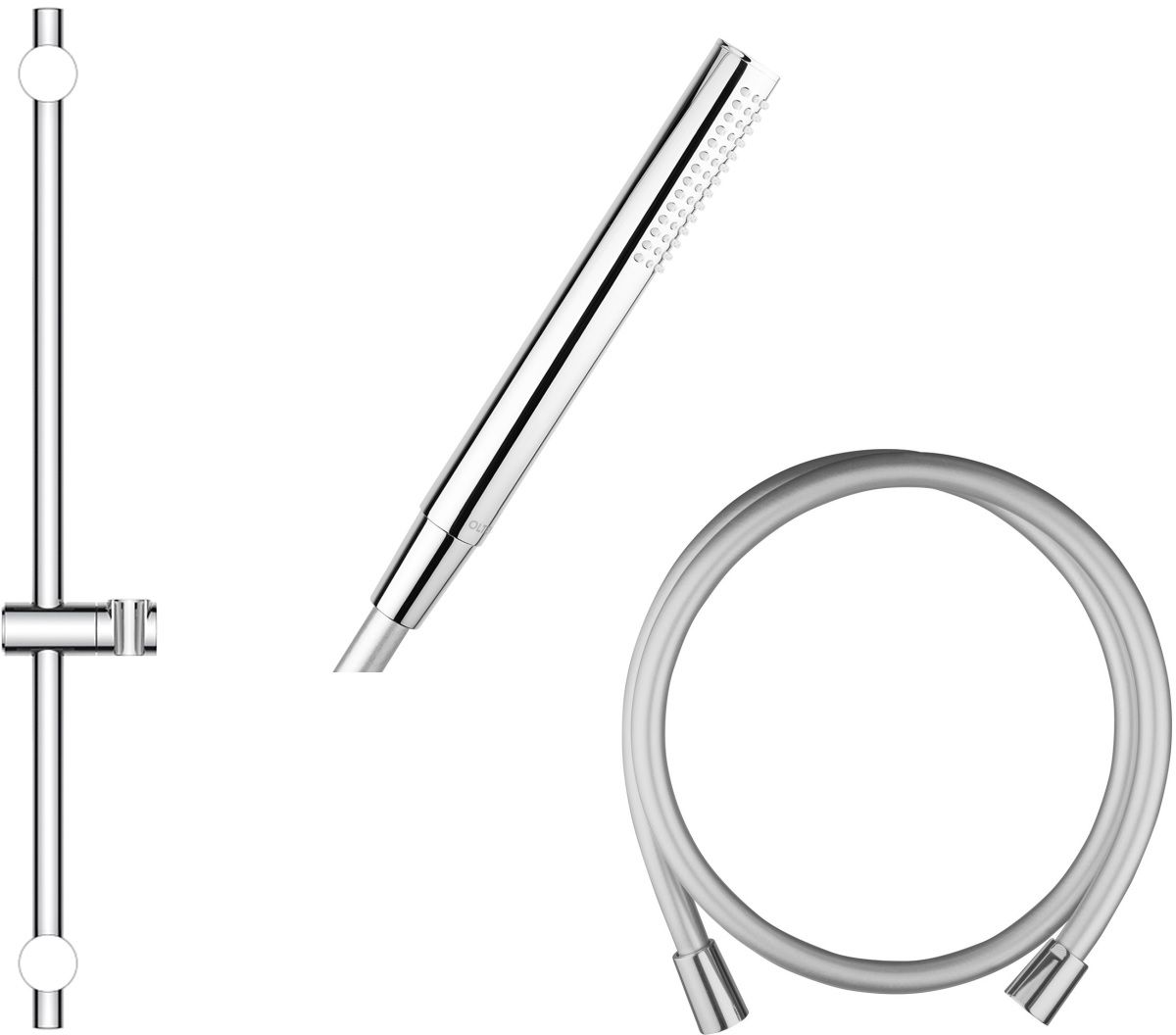 Oltens Alling zestaw prysznicowy ścienny chrom (37300100, 37102100, 37200100) - Wysyłka w 24h