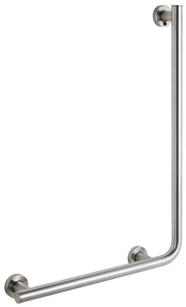 Stella poręcz ścienna 55x77 cm kątowa lewa stal szczotkowana 26.042L-SB