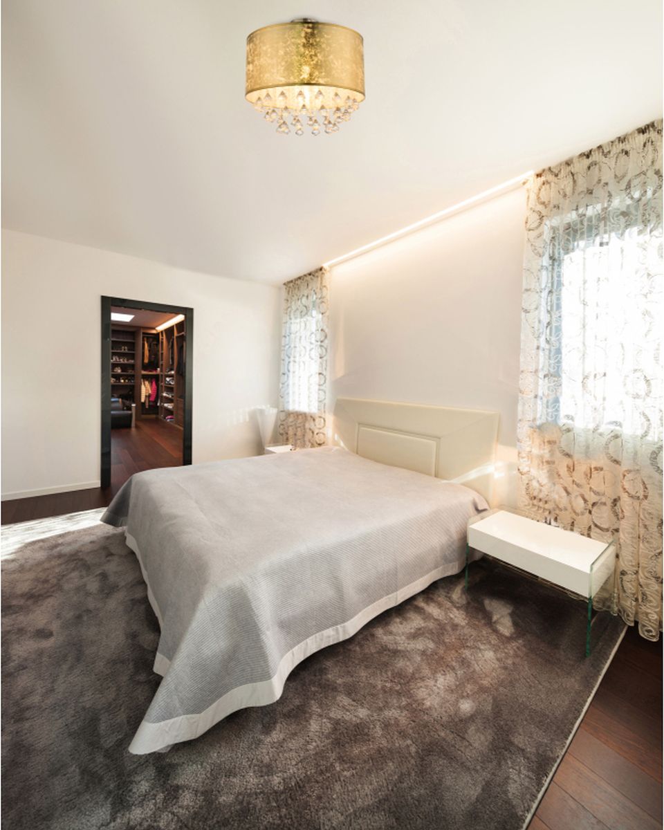 Globo Lighting Amy lampa podsufitowa 1x60W złota 15187D3